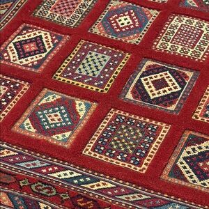 Colorful Geometric Persian Patterned Rug